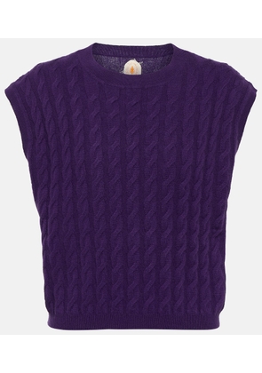 Jardin des Orangers Cable-knit cashmere vest