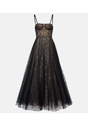 Giambattista Valli Bow-detail lace gown