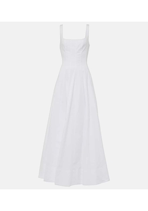 Staud Wells cotton poplin maxi dress