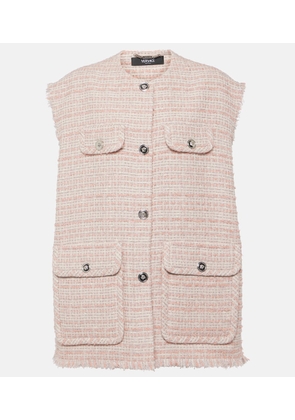 Versace Oversized tweed vest