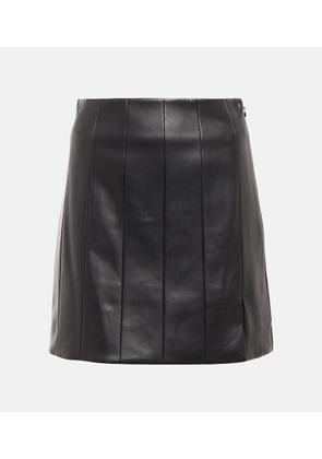 Staud Wells faux leather miniskirt