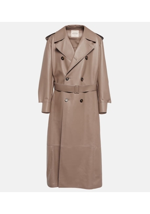 Tod's Leather trench coat
