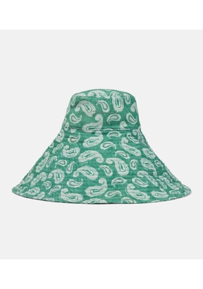 Jacquemus Le Chapeau Lagrima floral cotton sun hat