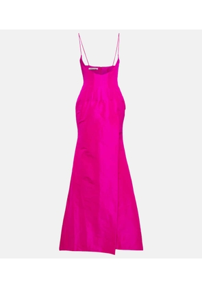 LaQuan Smith Scoop-front gown