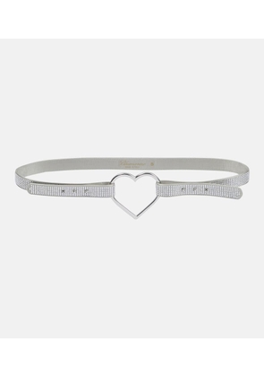 Blumarine Heart crystal-embellished belt