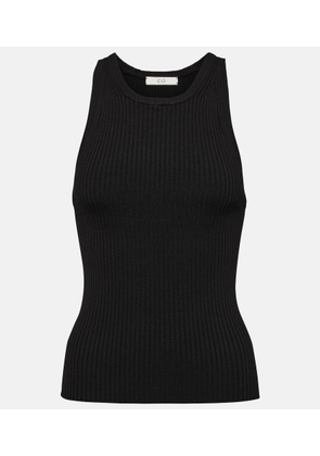 CO Ribbed-knit jersey tank top