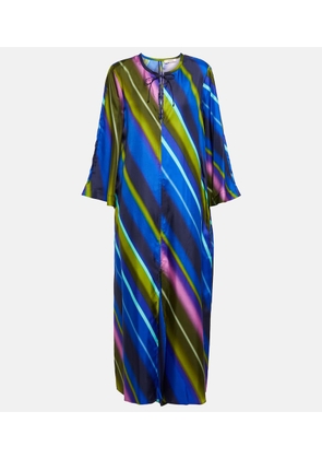 Dorothee Schumacher Citylight Stripes silk-twill midi dress