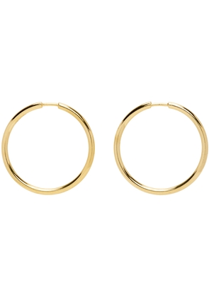 Maria Black Gold Senorita 25 Hoop Earrings