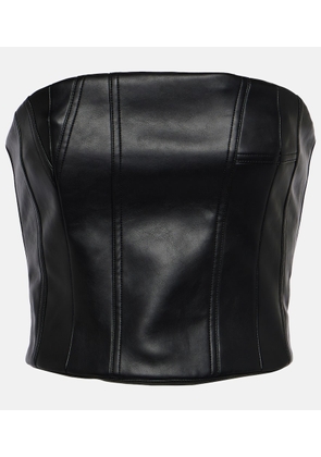 Amiri Faux leather bustier top