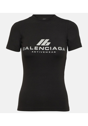 Balenciaga Logo cotton-blend jersey T-shirt