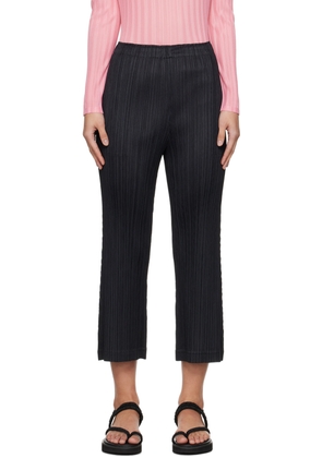 PLEATS PLEASE ISSEY MIYAKE Black Thicker Bottoms 1 Trousers