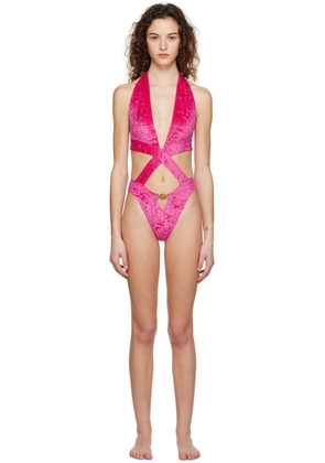 Versace Underwear Pink Medusa Swimsuit