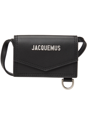 JACQUEMUS Black Le Papier 'Le Porte Azur' Bag