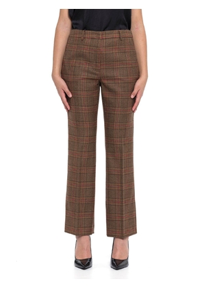 Weekend Max Mara Prince Of Wales Patterned Cropped Trousers