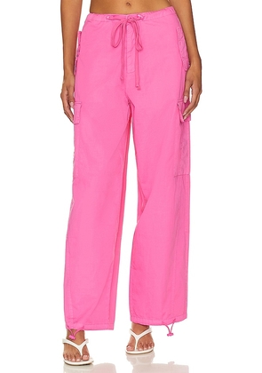 Good American Parachute Pant in Pink. Size 3.