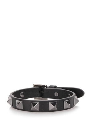 Valentino Garavani Black Leather Bracelet