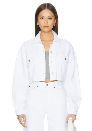 Dr. Denim Sandi Jacket in White. Size M, S, XL.