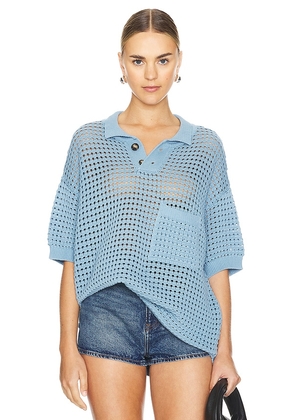 HAIGHT. Joana Shirt in Blue. Size S, XS.