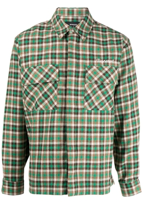 Represent plaid-check print shirt - Green
