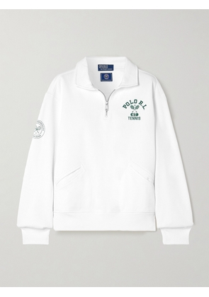 Polo Ralph Lauren - Printed Cotton-jersey Sweatshirt - White - x small,small,medium,large,x large