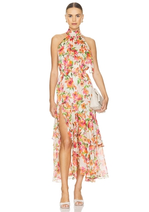 MISA Los Angeles Aneva Dress in Cream. Size XL, XXS.