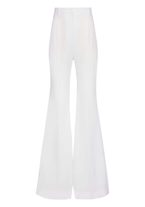 Nina Ricci high-waisted super-flared trousers - White
