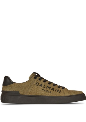 Balmain logo-print B-Court sneakers - Green
