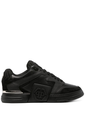 Philipp Plein Phantom Street leather sneakers - Black