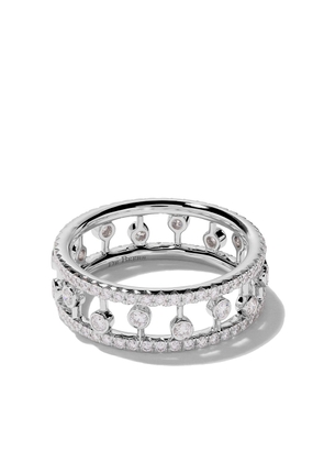De Beers Jewellers 18kt white gold Dewdrop diamond band - Silver