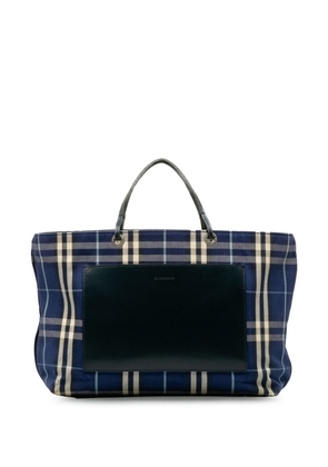 Burberry Pre-Owned 2000-2017 House Check tote Bag - Blue