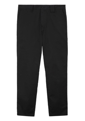 Burberry straight-leg cotton trousers - Black