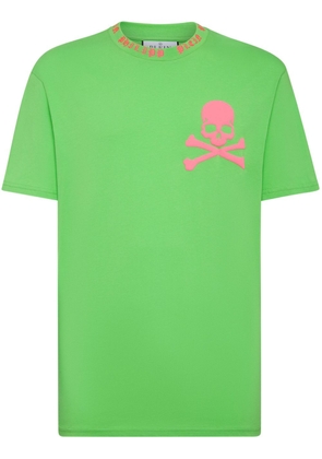 Philipp Plein Skull&Bones-print cotton T-shirt - Green