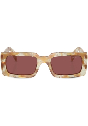 Prada Eyewear Prada PR A07S rectangle frame sunglasses - Brown