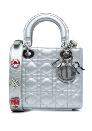 Christian Dior Pre-Owned 2016 Small Calfskin Cannage My ABCDior Lady Dior satchel - Silver