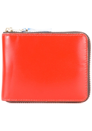 Comme Des Garçons Wallet colour block zipped wallet - Yellow