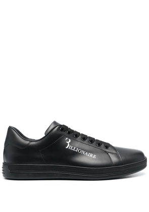 Billionaire logo-print low-top sneakers - Black