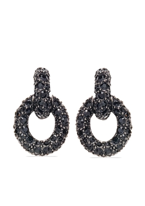 Oscar de la Renta Fortuna crystal-embellished earrings - Black