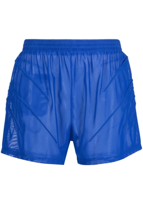 Olly Shinder semi-sheer track shorts - Blue