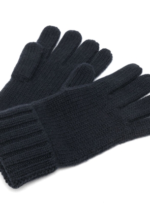 N.Peal chunky-knit organic-cashmere gloves - Blue