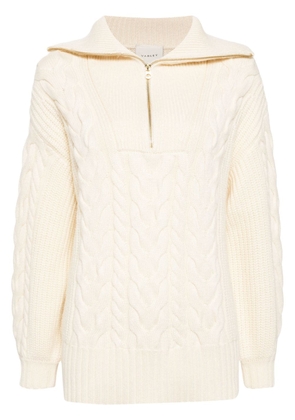 Varley Daria cable-knit jumper - White
