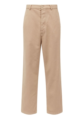 MM6 Maison Margiela straight-leg cotton trousers - Neutrals