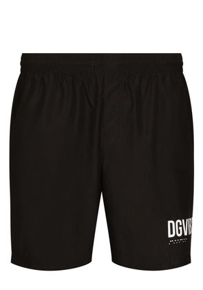 Dolce & Gabbana DGVIB3 logo-print swim shorts - Black