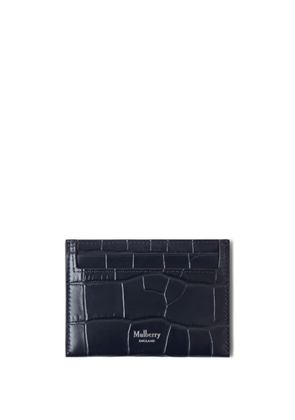 Mulberry crocodile-effect leather cardholder - Blue