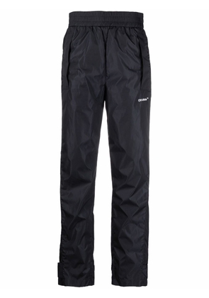 Off-White high-waisted Diag track pants - Black
