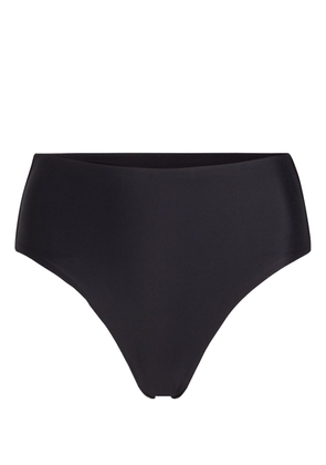 Karl Lagerfeld logo-tape high-waisted bottoms - Black