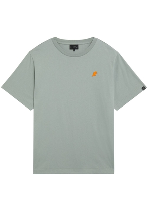 SPORT b. by agnès b. Dino-appliqué cotton T-shirt - Grey