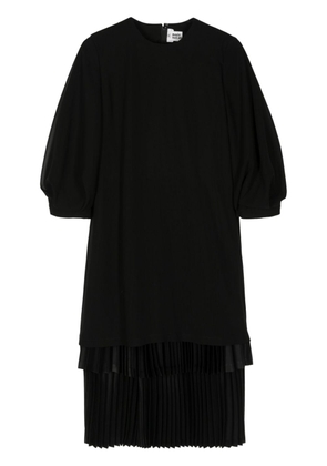 Noir Kei Ninomiya layered midi dress - Black