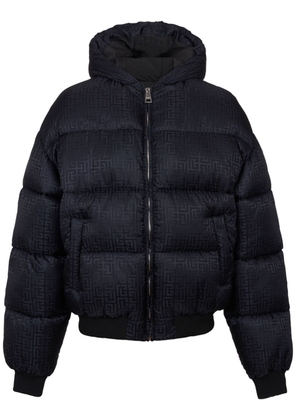 Balmain PB-monogram pattern puffer jacket - Black