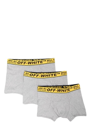 Off-White Classic Industrial tri-pack boxer shorts - Grey