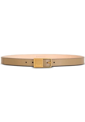 Balmain Signature leather belt - Brown